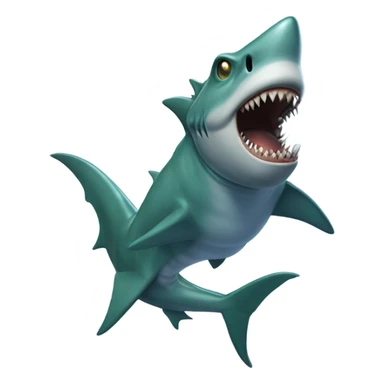 Dragon mixed with shark sticker