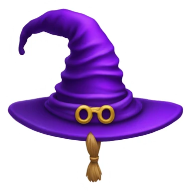 purple wizard hat sticker