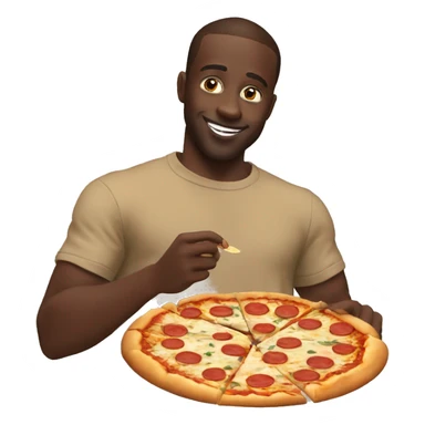  Dadju qui Mange une pizza  sticker