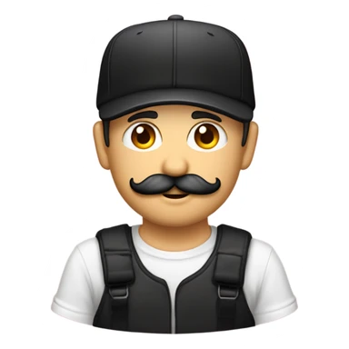 Homme blanc, viril , cheveux courts noir, moustache, casquette noir yankees noir, avec une bière, t-shirt rose sticker