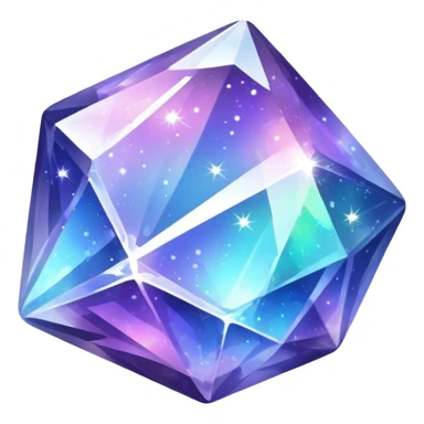 Crystal Mineral Galaxy Sparkle sticker