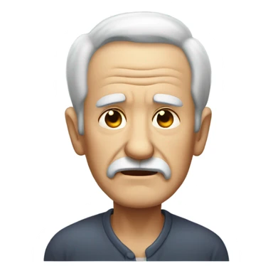 Old man with a hurt back sticker