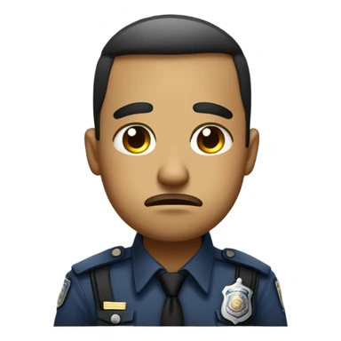 Sad cop  sticker