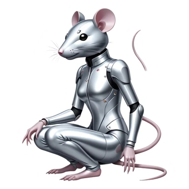 rat style hajime sorayama Eva suit sticker