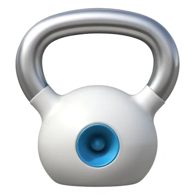 White kettlebell sticker