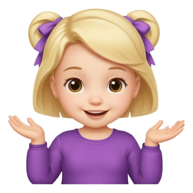 Baby Girl, Different Pose, different outfit, single Baby Girl only. sticker