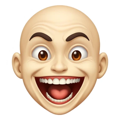 maniacal insane laughter sticker