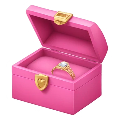 Pink jewelry box  sticker