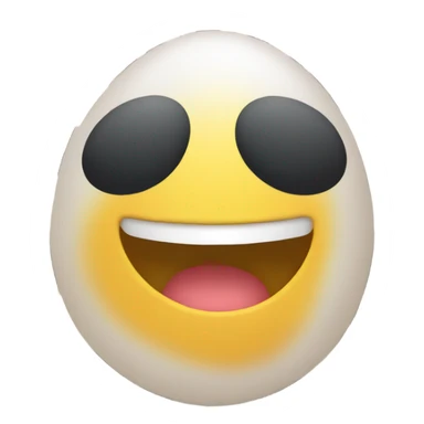 An egg playing a piano  sticker