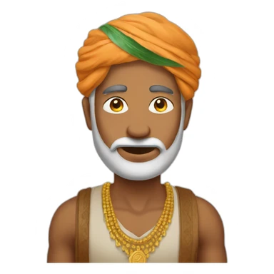 man with indian rupess  money sticker