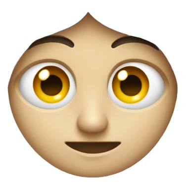  face one eye bigger than other  sticker