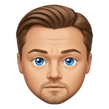 Leonardo DiCaprio with blue eyes sticker