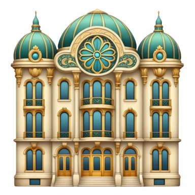 art nouveau architecture aesthetic sticker