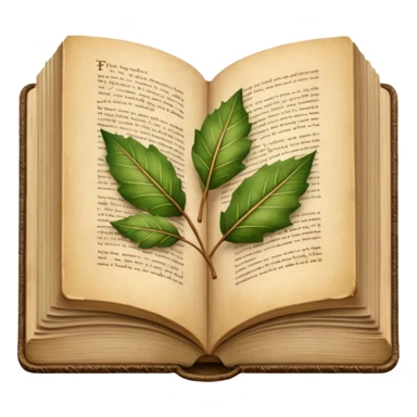 beige autumn open book with leaves on it sticker