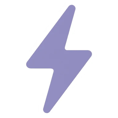A dull purple Thunderbolt sticker