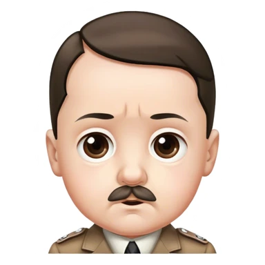 Adolf Hitler, cute baby face  sticker
