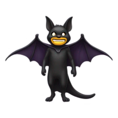 chauve souris deguisé en halloween sticker