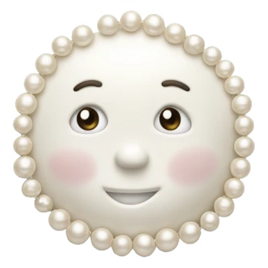 Now in milk color made from pearls  sticker