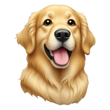 Golden retriever Christmas  sticker