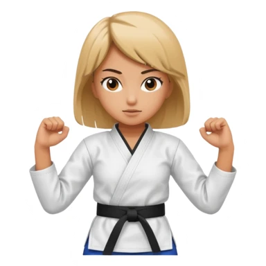 Karate girl  sticker