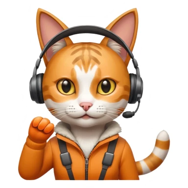 A cat playing fortnite sticker