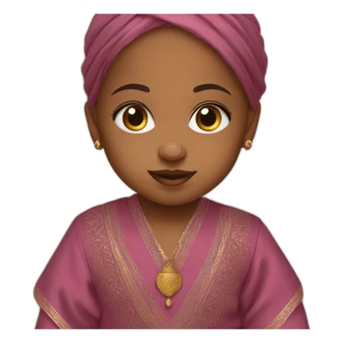 Baby wearing Arabic dress  sticker