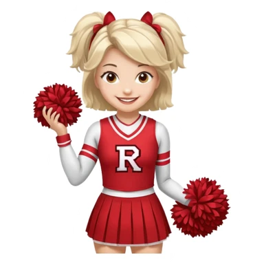 Rutgers Cheerleader sticker