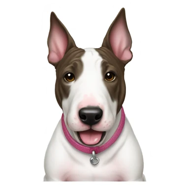 brindle english bull terrier girly sticker