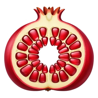 pomegranate sliced sticker