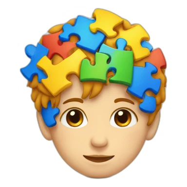 Autism logo colors piezas sticker