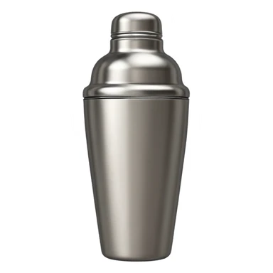 A boston cocktail shaker in ios emoji style sticker