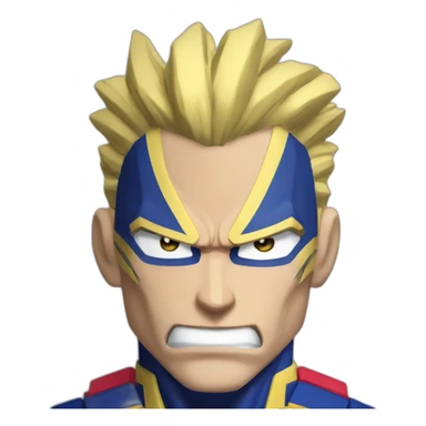 All might hero motivated sticker