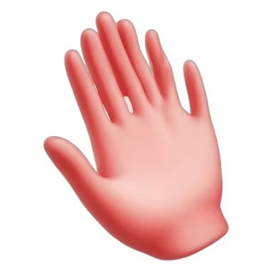 red watered hand sticker