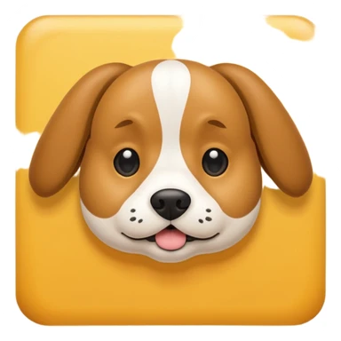 Dog near picture of dog sticker