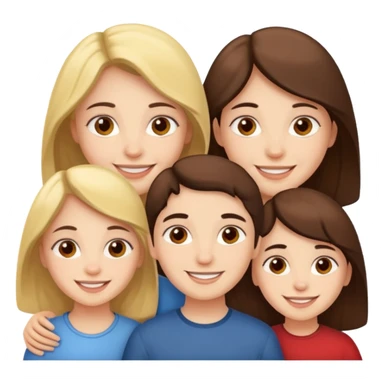 3 sister and a brother Spanish  sticker