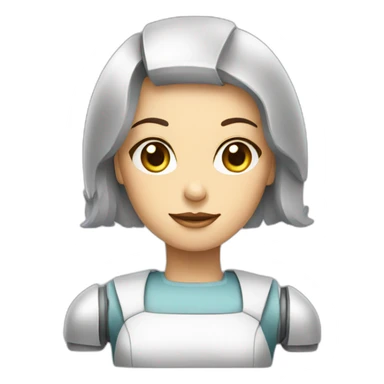 Housewife robot sticker
