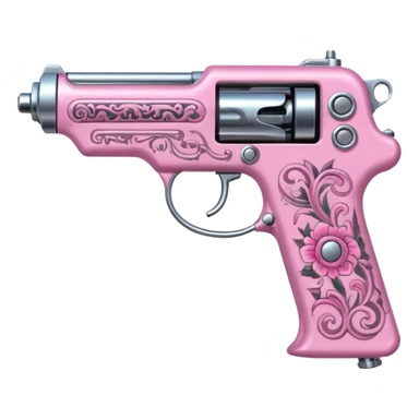 pink tattoo gun sticker
