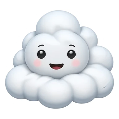 Marshmallow clouds sticker