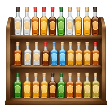 liquor store shelf sticker