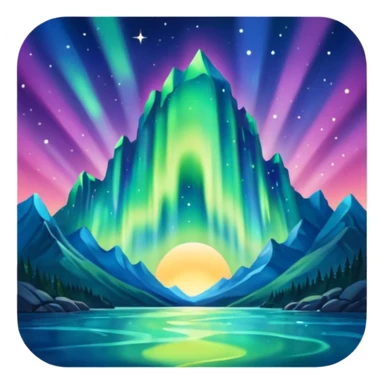 something that represents the aurora sticker