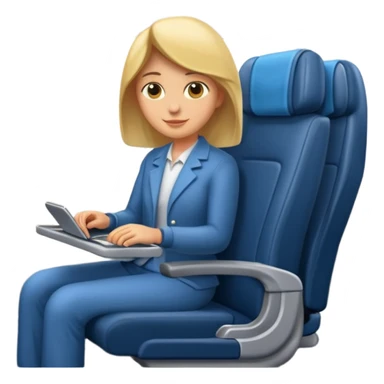 passanger in plane seat sticker