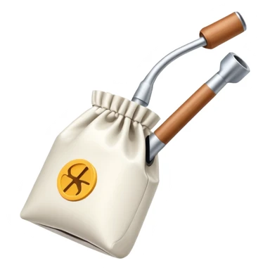 Slingshot shooting a nicotine pouch sticker