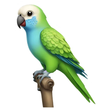 Elegant parakeet sticker