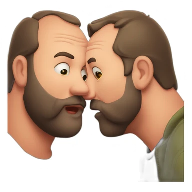 tom segura kissing bert kreischer sticker