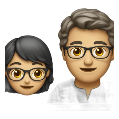 Male and female movie director sticker