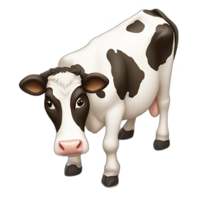 cow in a parking space sticker