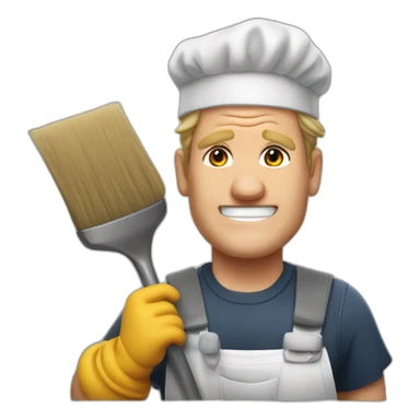 Gordon Ramsey as a janitor sticker
