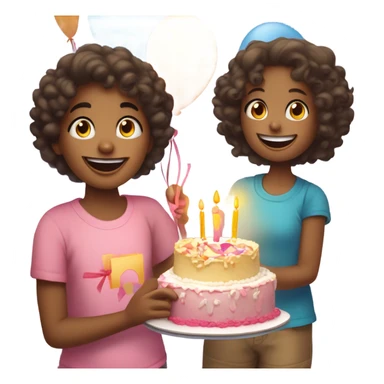 Thank you mommy for sister , birthday  sticker