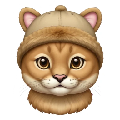 puma wearing a baby hat sticker