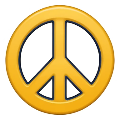 Create an emoji of a peace sign with the thumb sticking out sticker